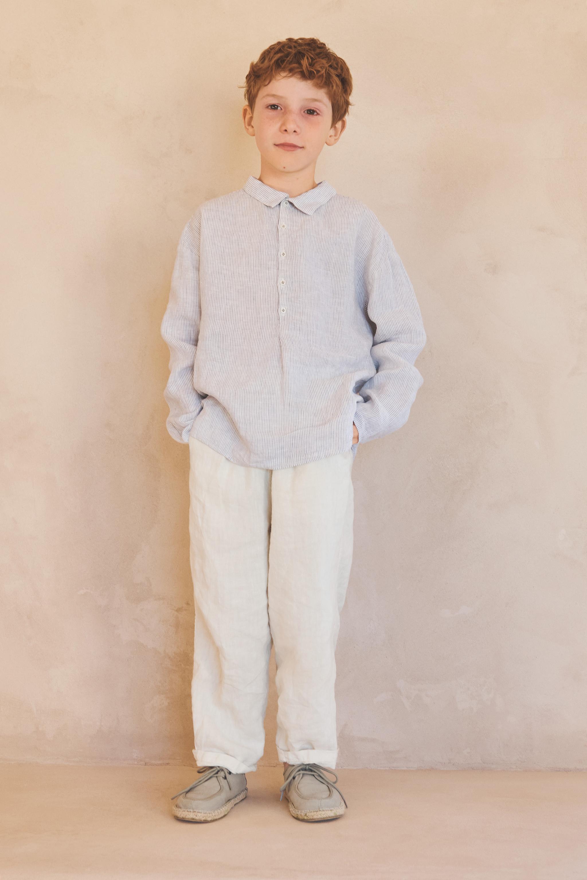 YEARS / LIMITED EDITION 100% LINEN STRIPED SHIRT